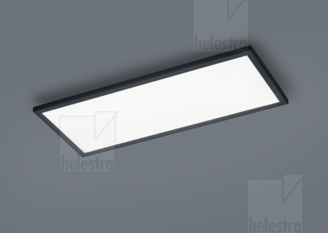 Helestra RACK  Plafonnier aluminium noir mat