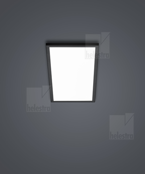Helestra RACK  lampada soffitto alluminio nero opaco