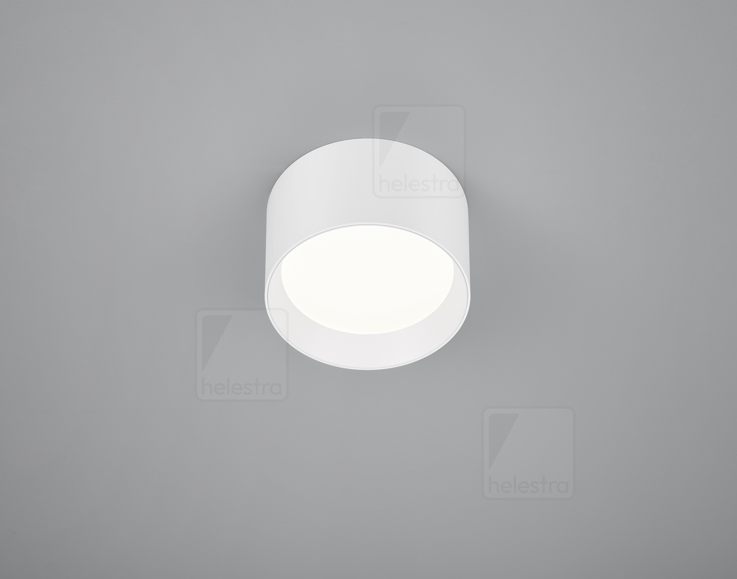 Helestra ENIO  Plafonnier aluminium blanc mat