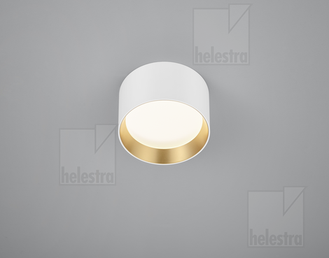 Helestra ENIO  Deckenleuchte Aluminium weiß - gold