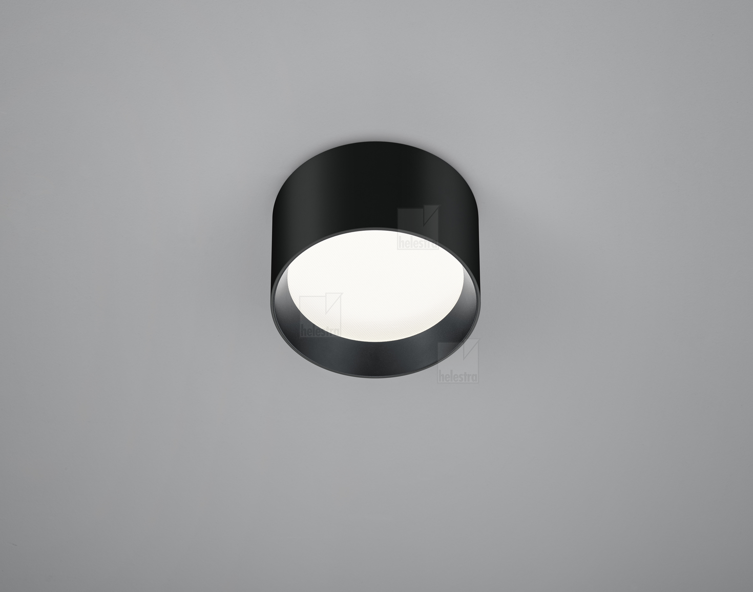 Helestra ENIO  Plafonnier aluminium noir - noir
