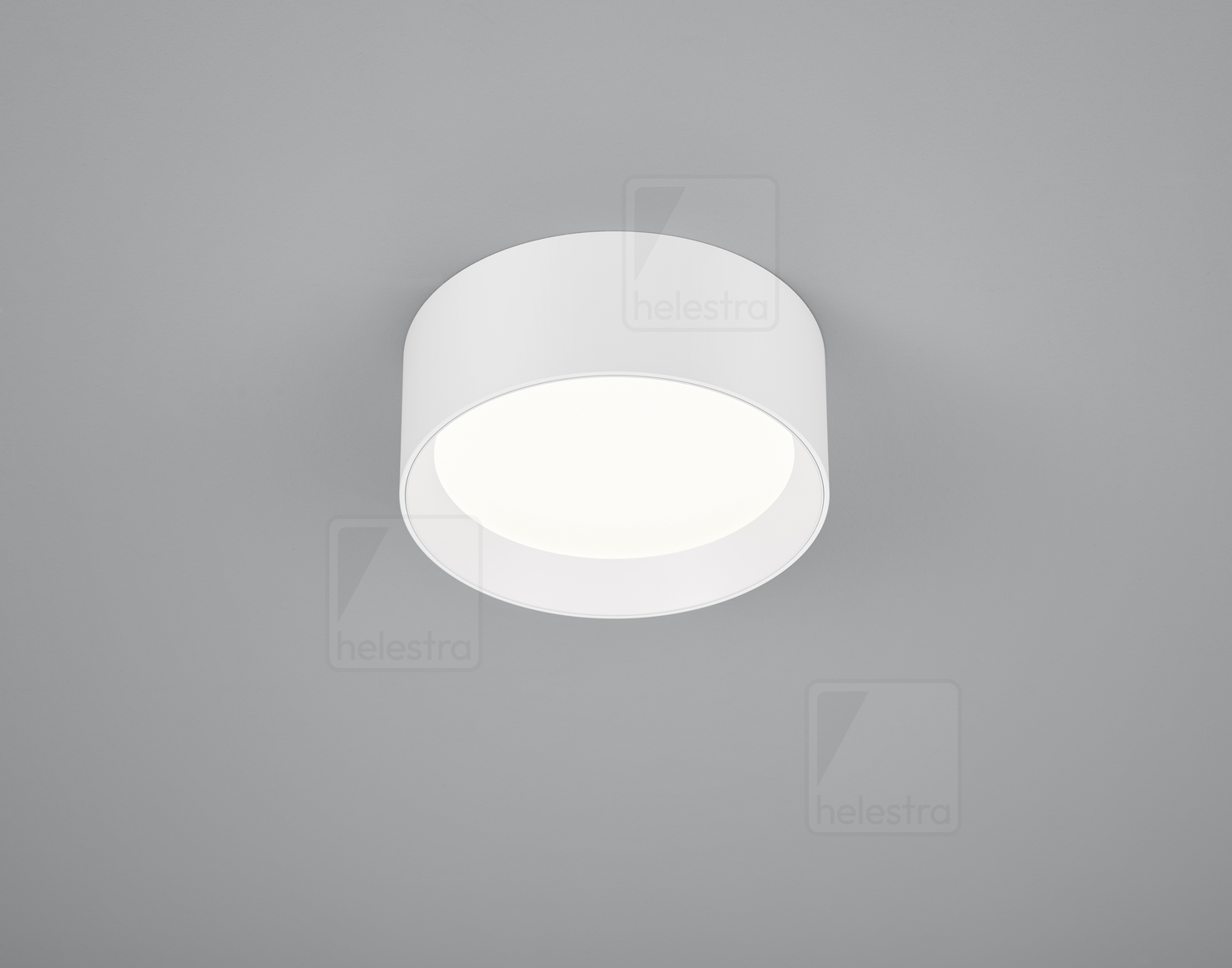 Helestra ENIO  Plafonnier aluminium weiss - weiss