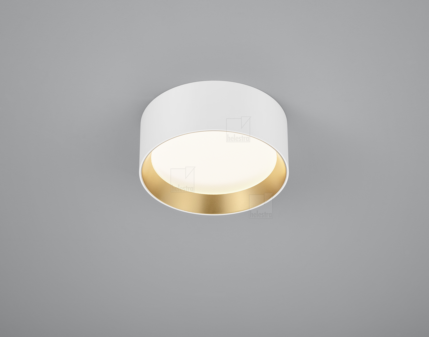 Helestra ENIO  Plafonnier aluminium blanc - or