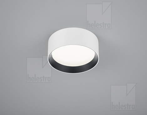 Helestra ENIO  Plafonnier aluminium blanc - noir