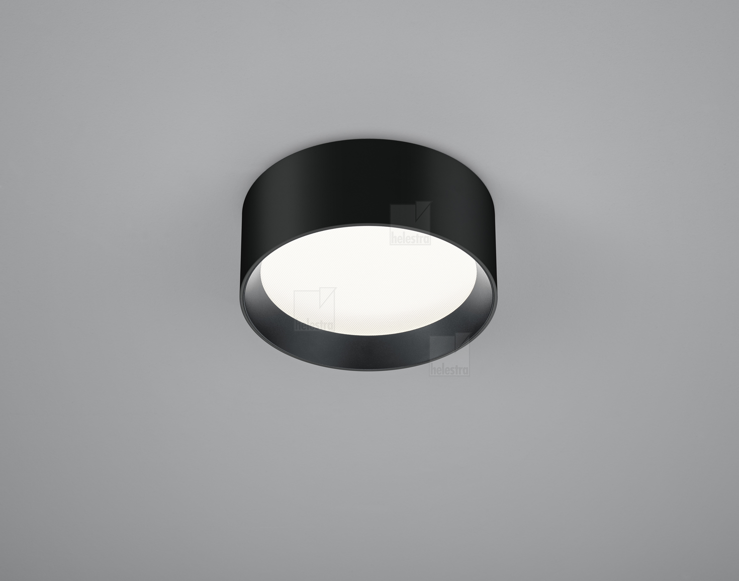 Helestra ENIO  Plafonnier aluminium noir - noir