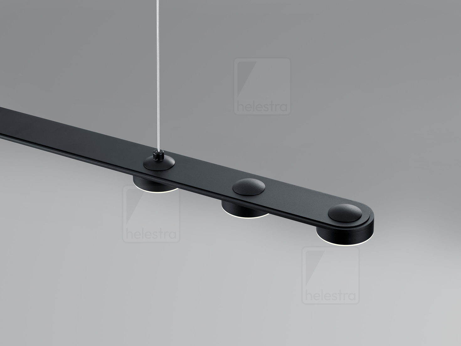 Helestra EIGHT  pendant luminaire aluminium mat black