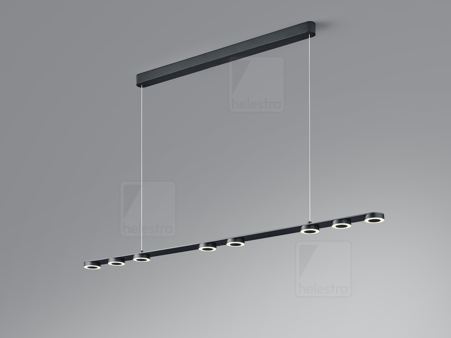 Helestra EIGHT  pendant luminaire aluminium mat black