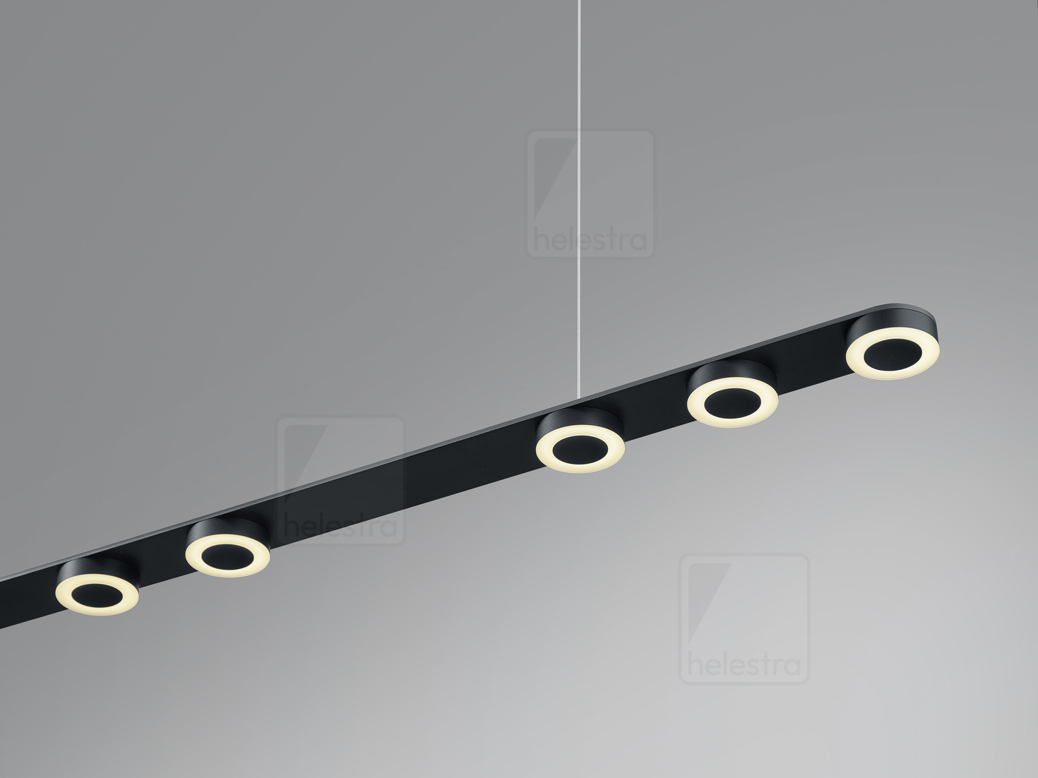 Helestra EIGHT  pendant luminaire aluminium mat black