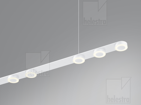 Helestra EIGHT  pendant luminaire aluminium mat white