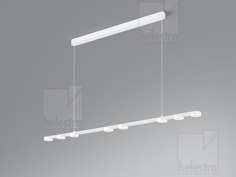 Helestra EIGHT  Pendelleuchte Aluminium mattweiß