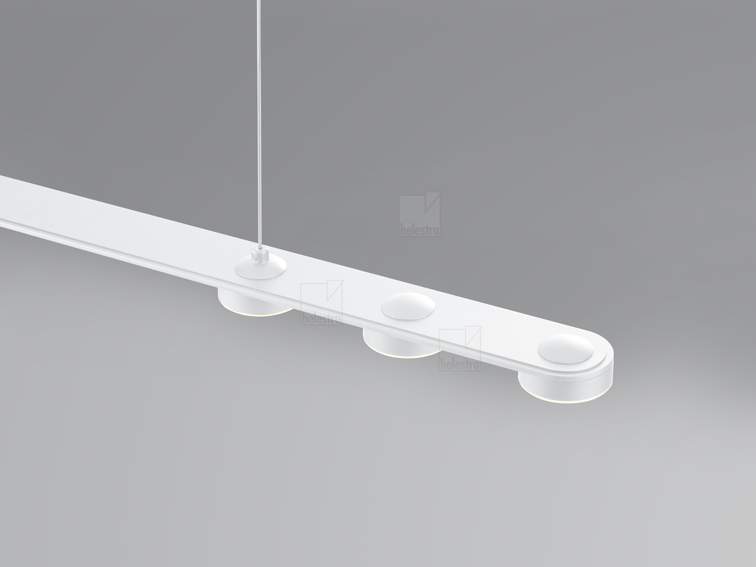 Helestra EIGHT  pendant luminaire aluminium mat white