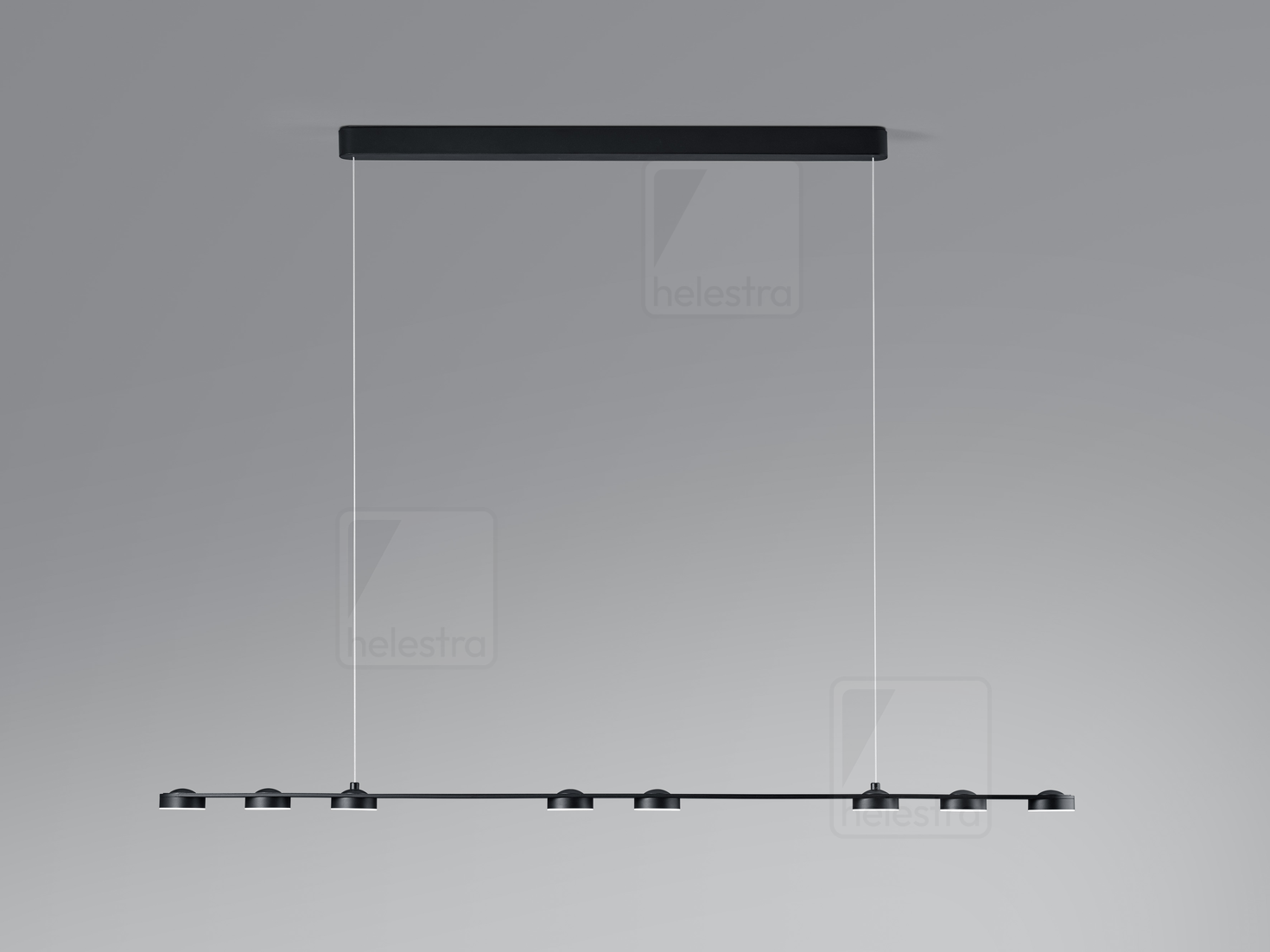 Helestra EIGHT  pendant luminaire aluminium mat black