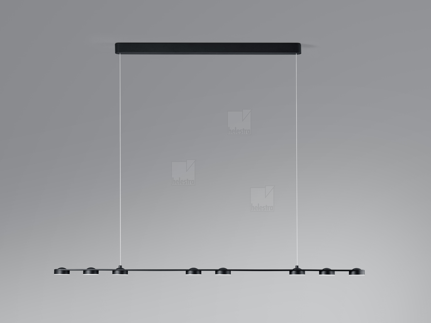 Helestra EIGHT  pendant luminaire aluminium mat black