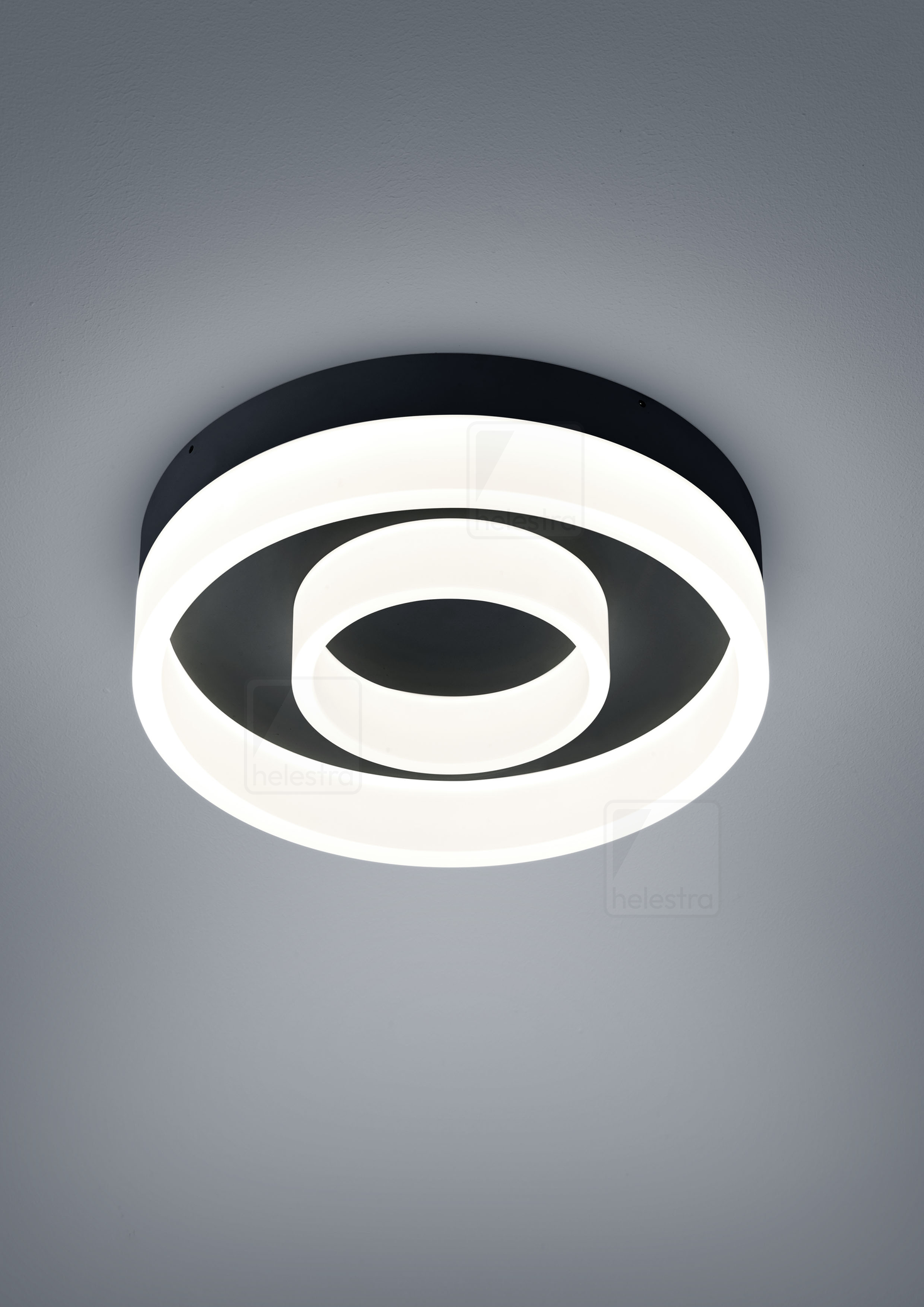 Helestra LIV  Plafonnier Acier noir mat