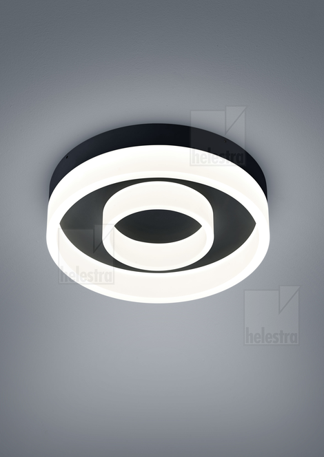 Helestra LIV  Plafonnier Acier noir mat