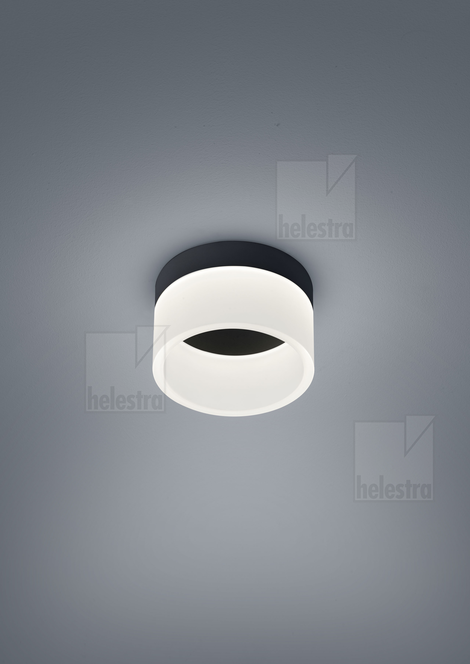 Helestra LIV  Plafonnier Acier noir mat