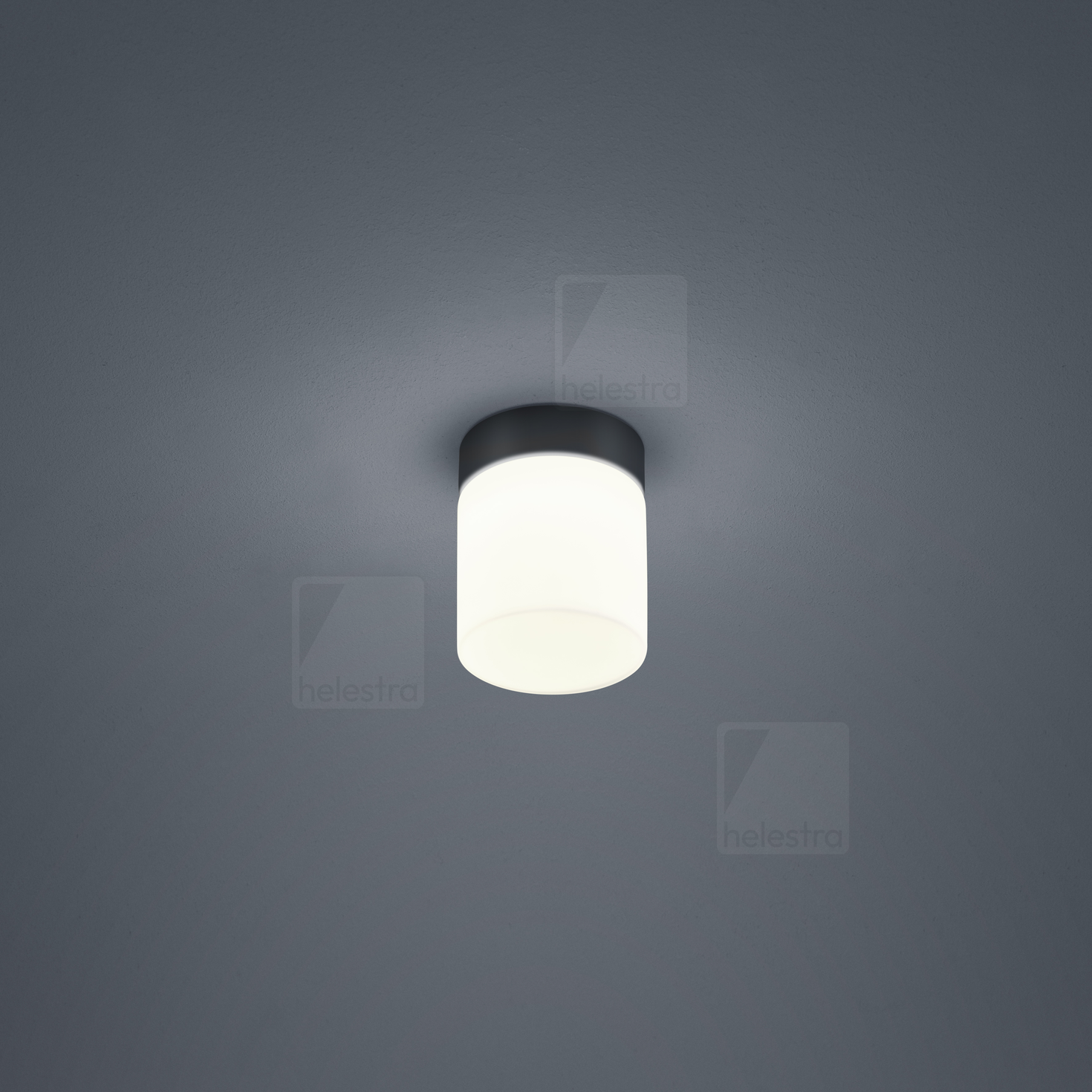 Helestra KETO  ceiling luminaire steel mat black