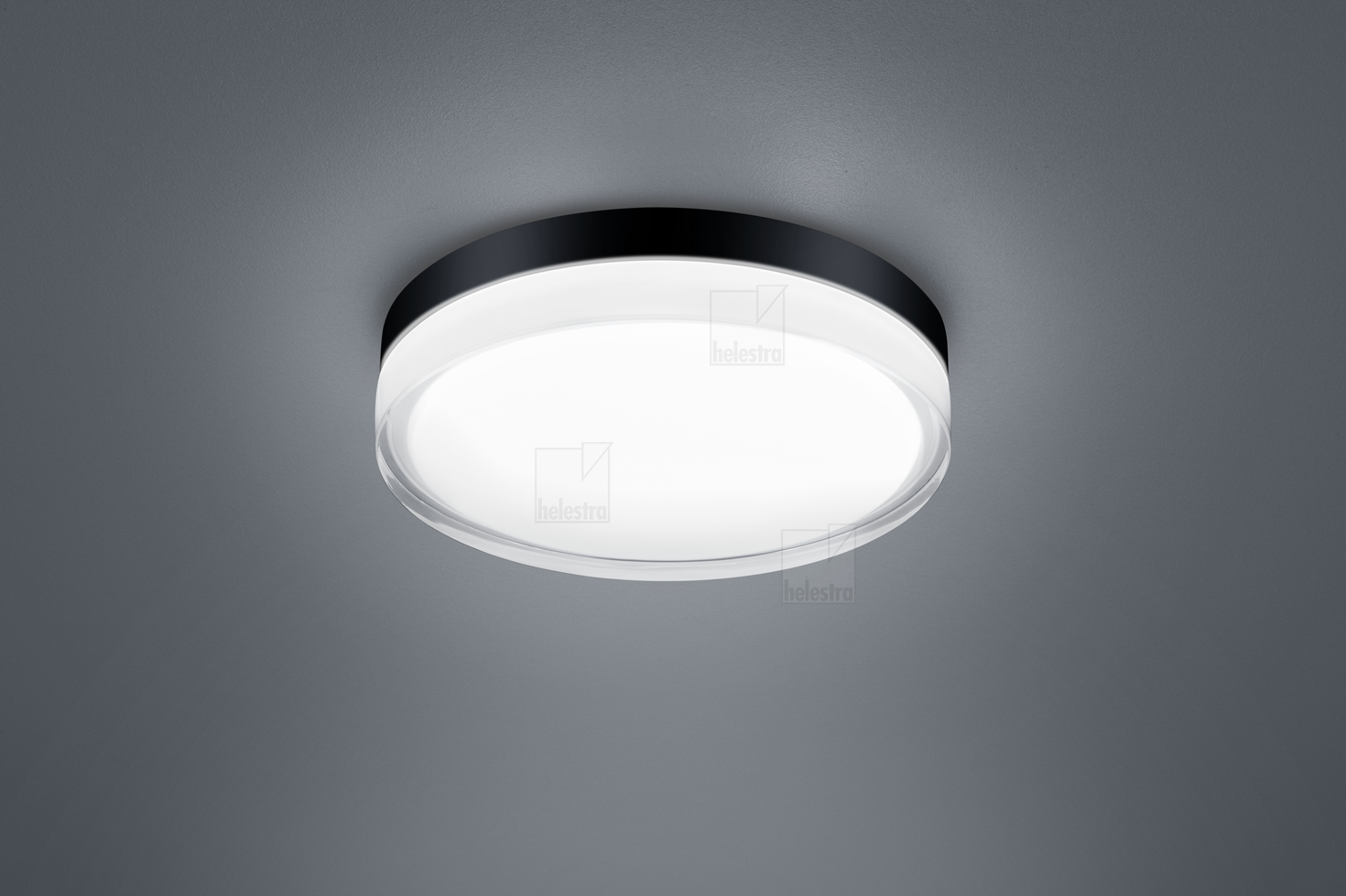 Helestra TANA  Plafonnier Acier noir mat