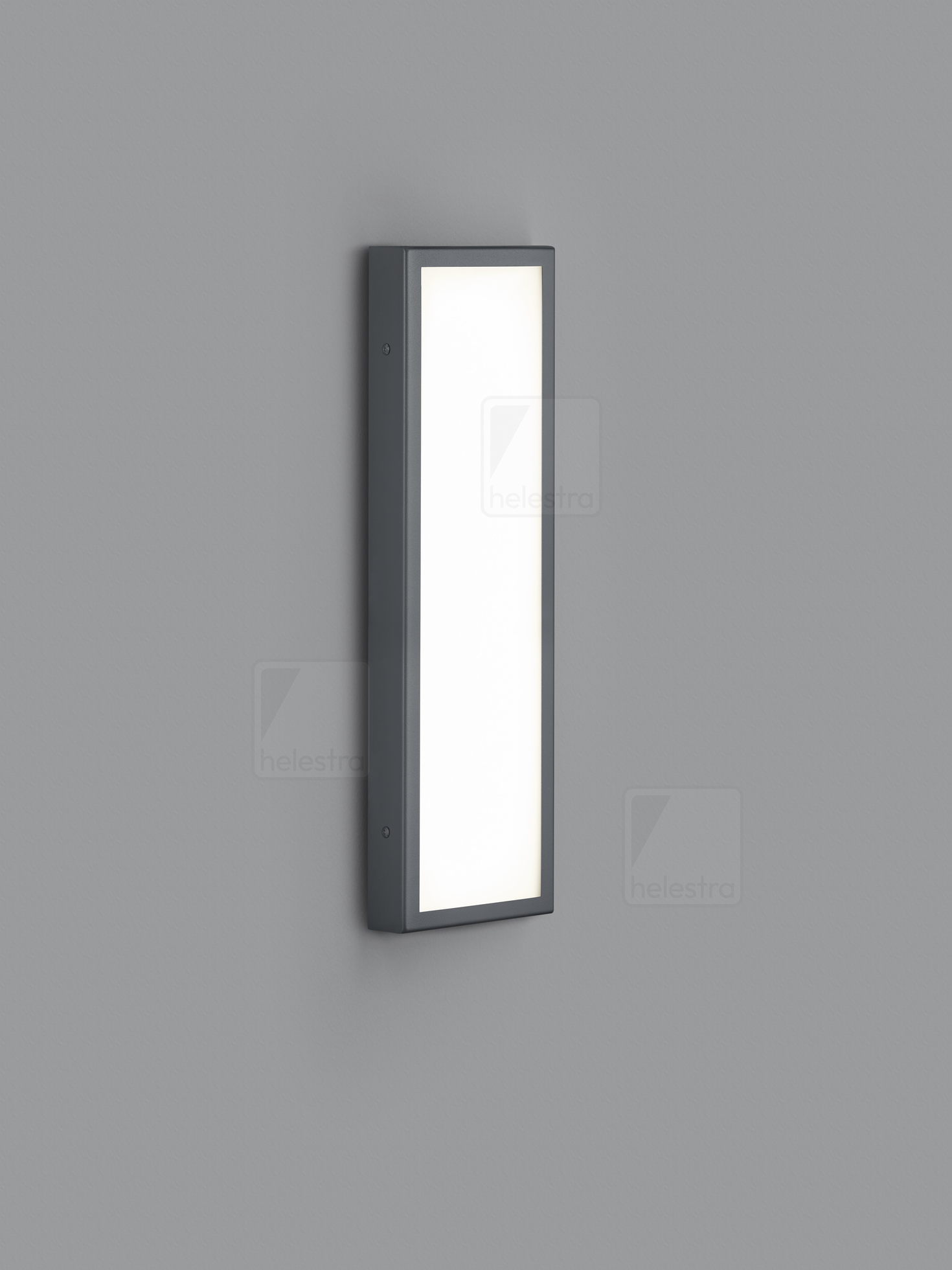 Helestra SCALA  Wandleuchte Edelstahl graphit