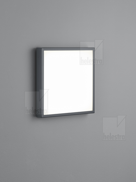 Helestra SCALA applique / plafonnier Acier inox graphite