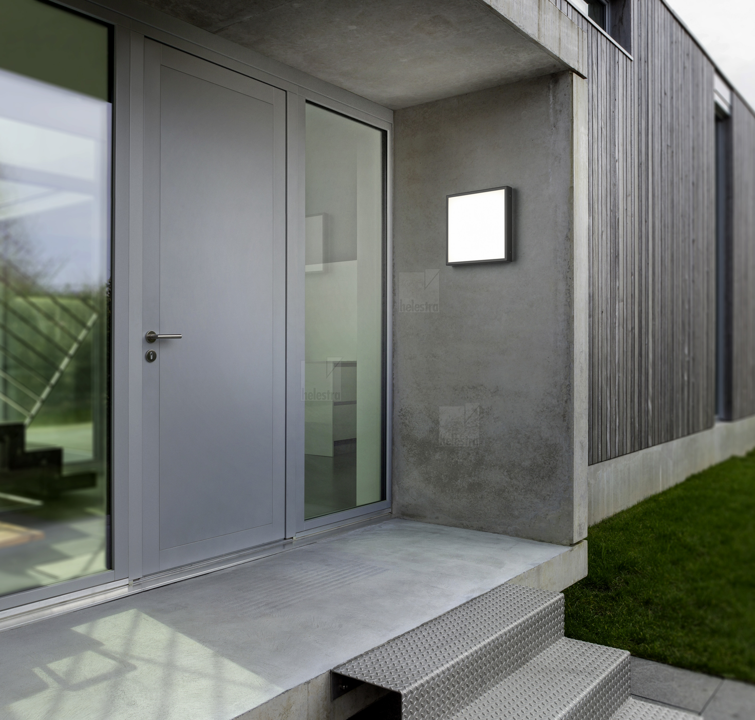 Helestra SCALA  applique Plafonnier Acier inox graphite