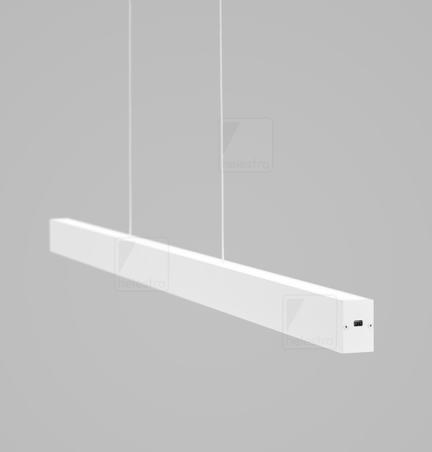 Helestra CAYO  suspension lumineuse aluminium blanc mat