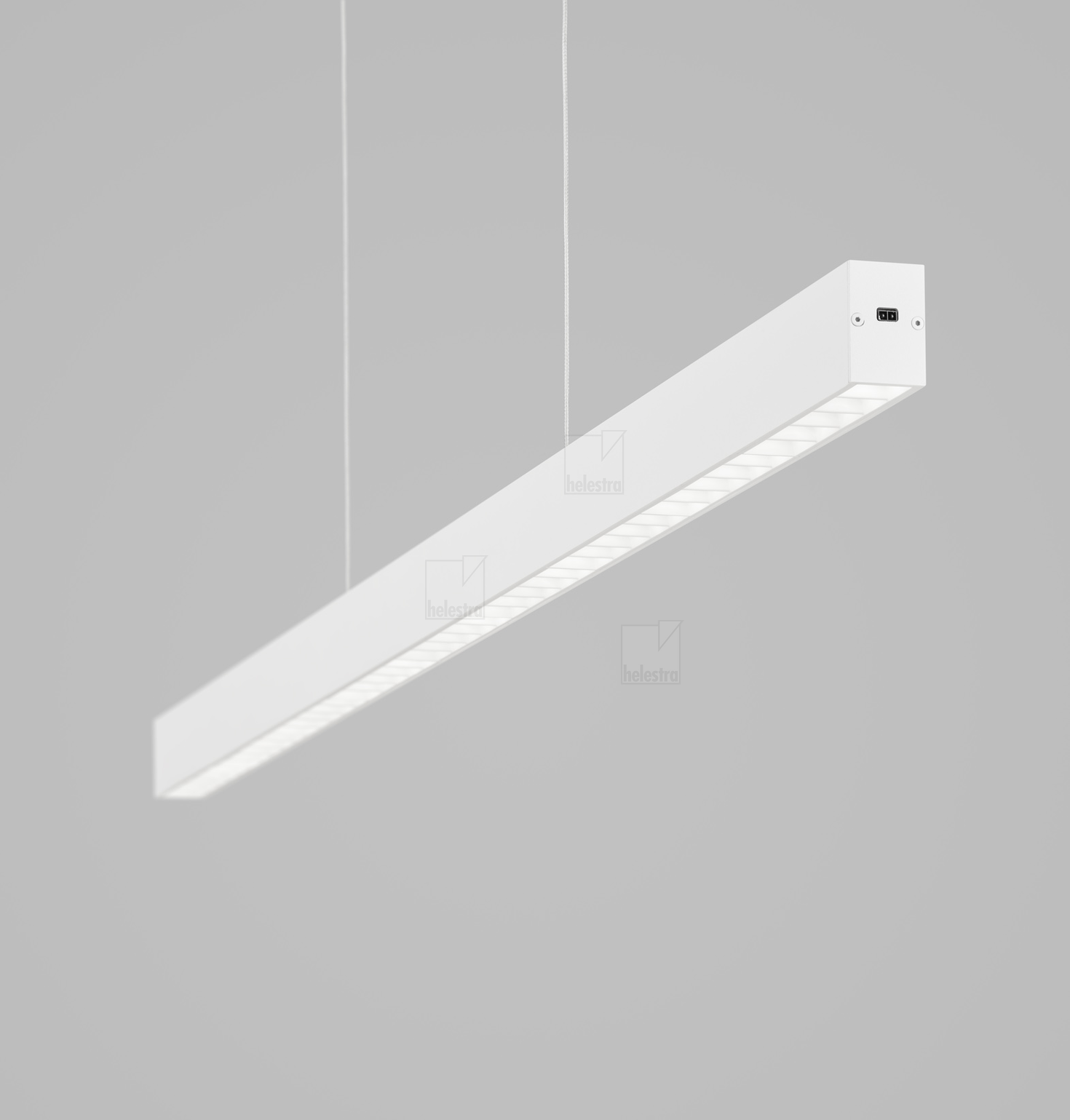 Helestra CAYO  pendant luminaire aluminium mat white