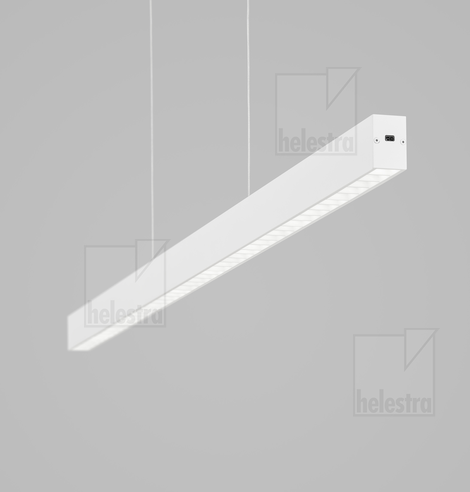 Helestra CAYO  suspension lumineuse aluminium blanc mat