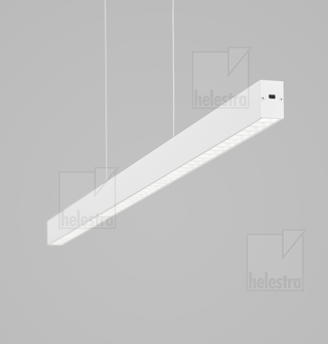 Helestra CAYO  pendant luminaire aluminium mat white