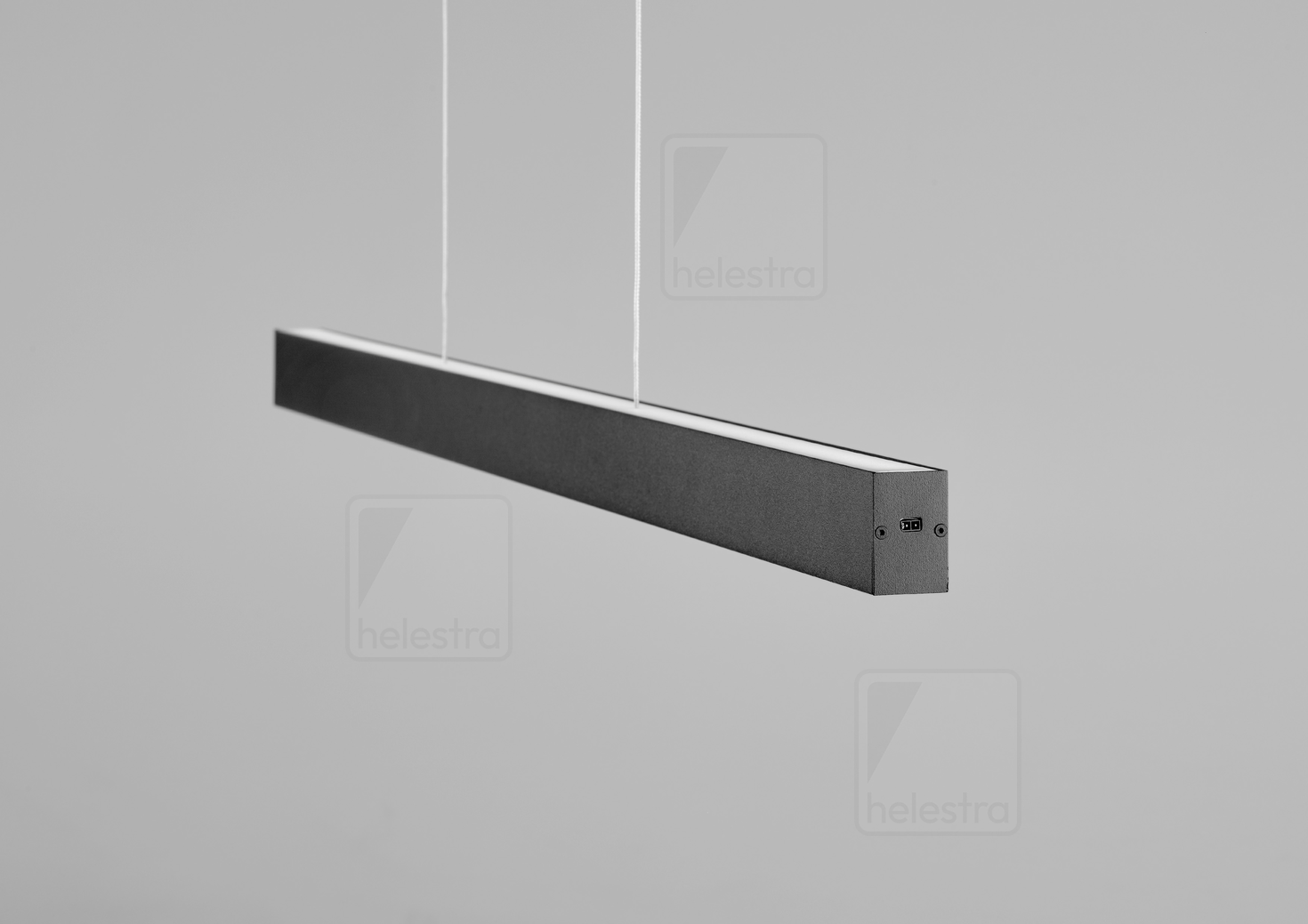 Helestra CAYO  suspension lumineuse aluminium noir mat