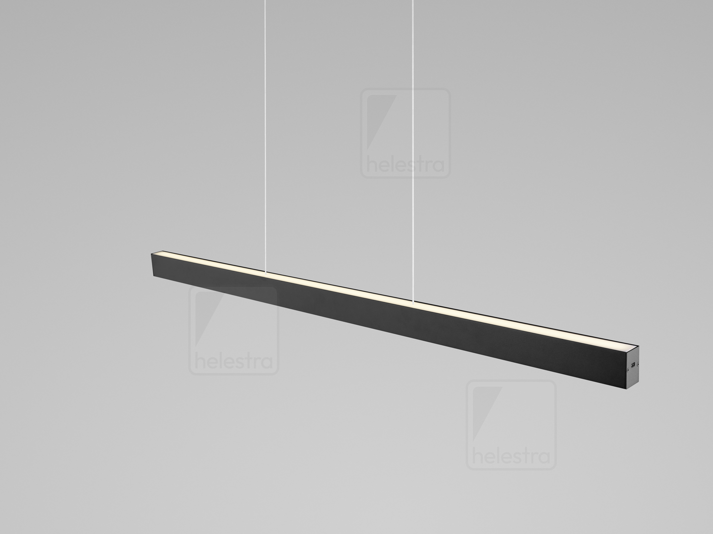 Helestra CAYO  suspension lumineuse aluminium noir mat