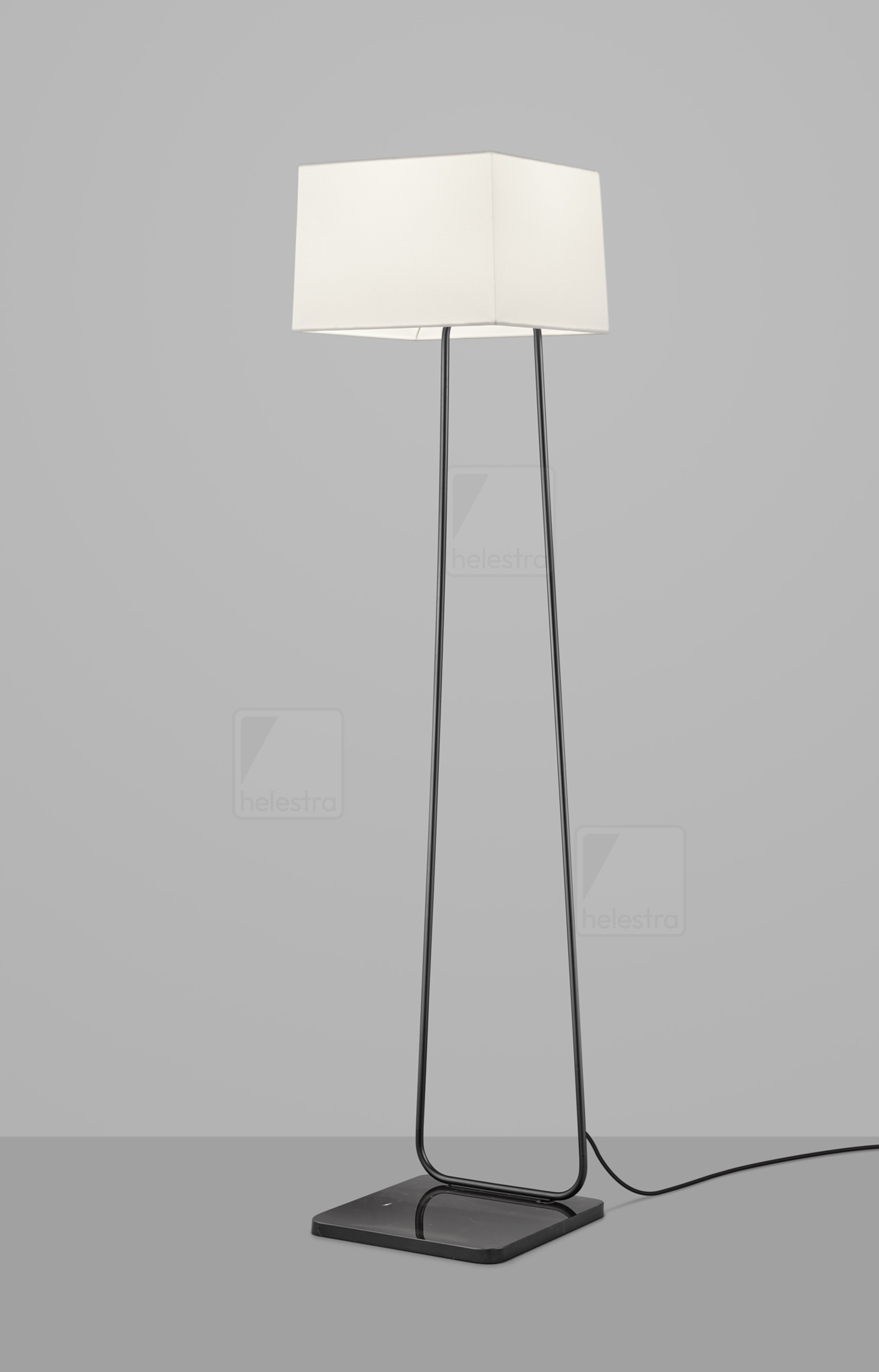 Helestra PAD  lampadaire Acier noir mat