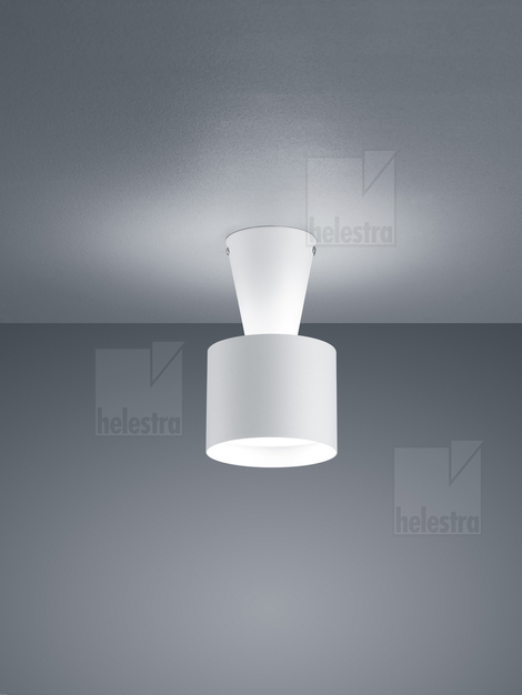 Helestra RIX  Deckenleuchte Aluminium mattweiß