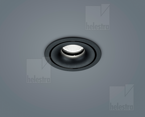 Helestra ROTA  ceiling luminaire aluminium mat black