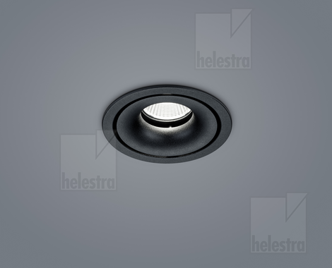 Helestra ROTA  Deckenleuchte Aluminium mattschwarz