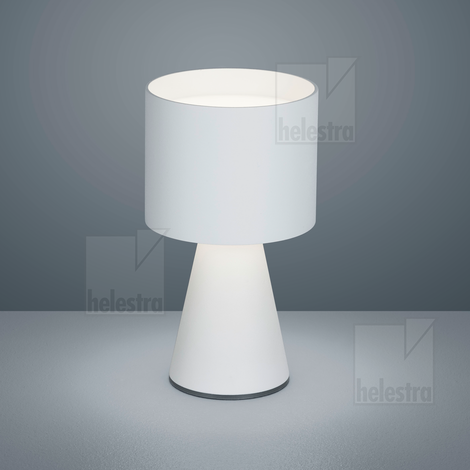 Helestra RIX  table luminaire aluminium mat white