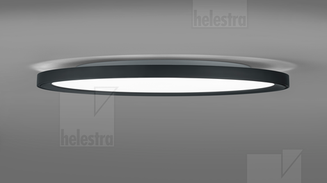 Helestra LICA  lampada soffitto alluminio nero opaco