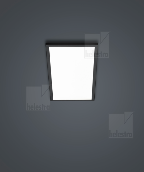 Helestra RACK  ceiling luminaire aluminium mat black