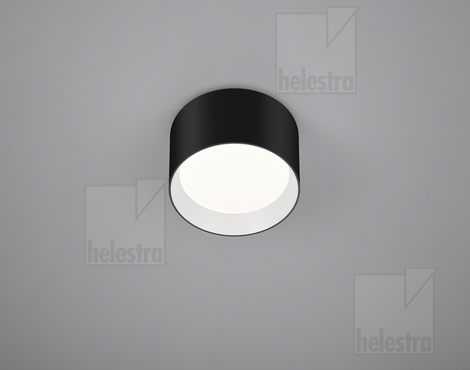 Helestra ENIO  ceiling luminaire aluminium black - white