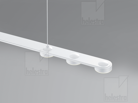 Helestra EIGHT  lampada a sospensione alluminio bianco opaco