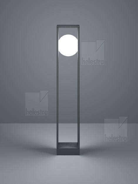 Helestra ANOU  bollard luminaire aluminium graphite