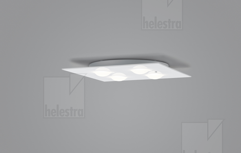 Helestra BELOS  ceiling luminaire steel white