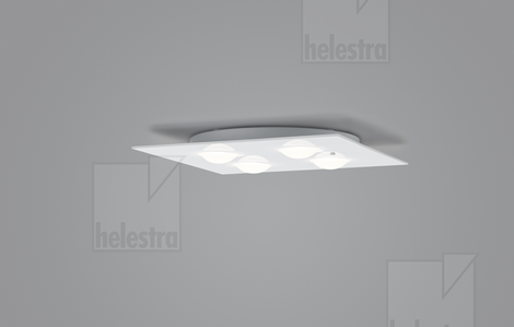 Helestra BELOS  lampada soffitto acciaio bianco