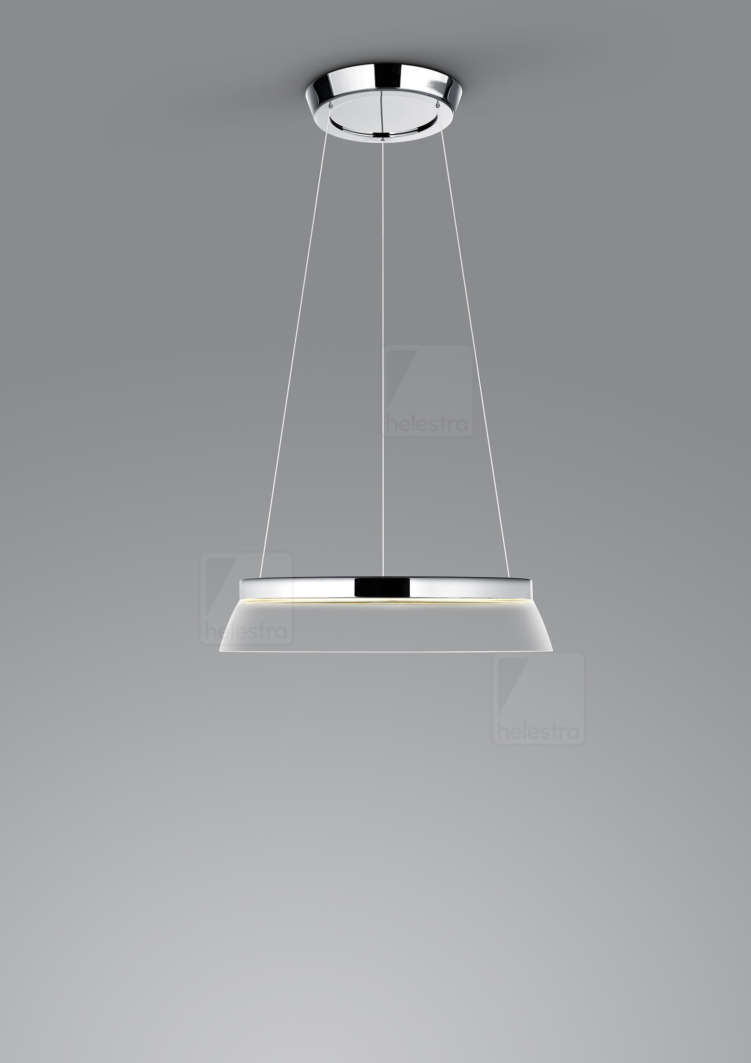 Helestra CITA  suspension lumineuse aluminium chrome