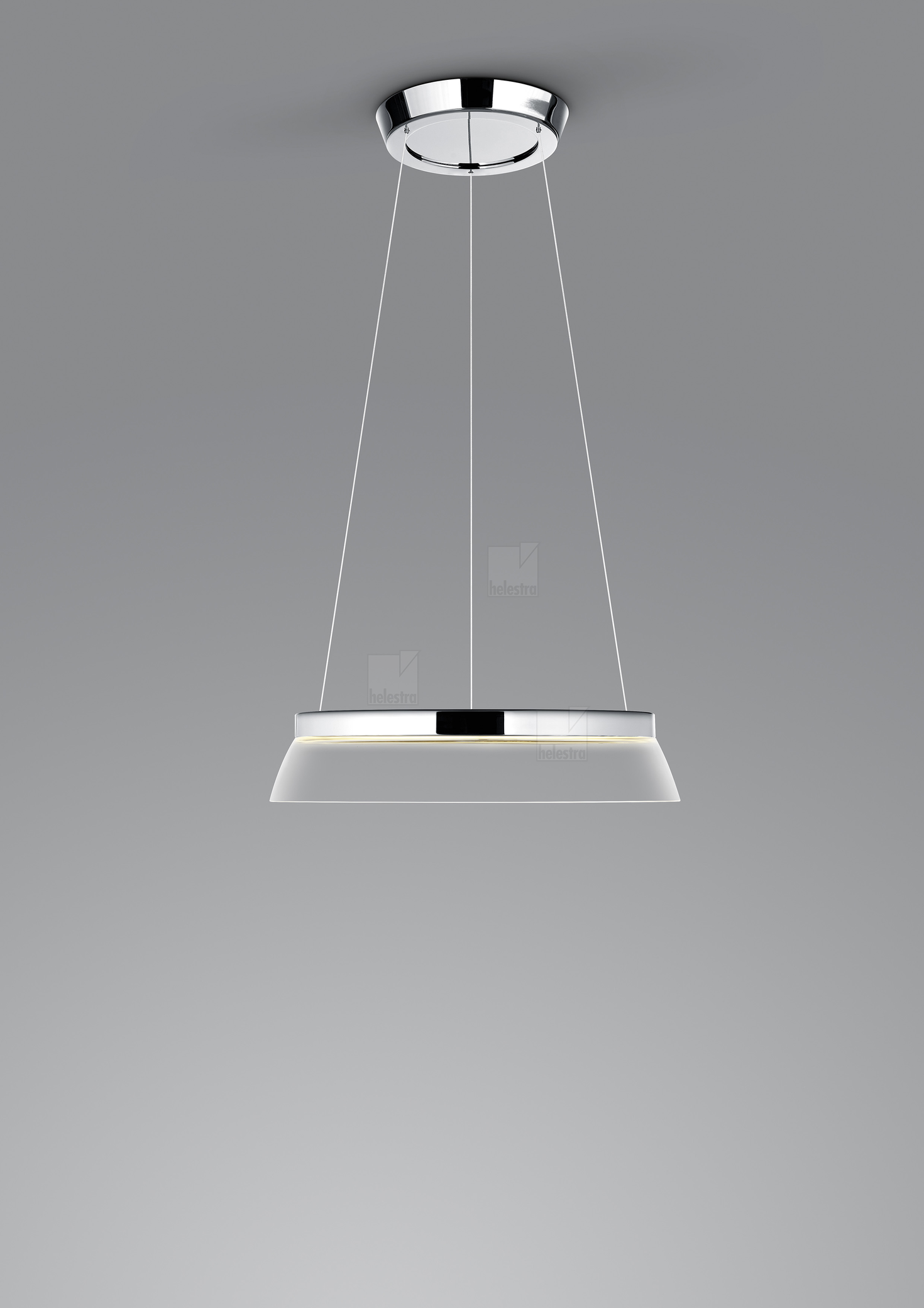Helestra CITA  suspension lumineuse aluminium chrome