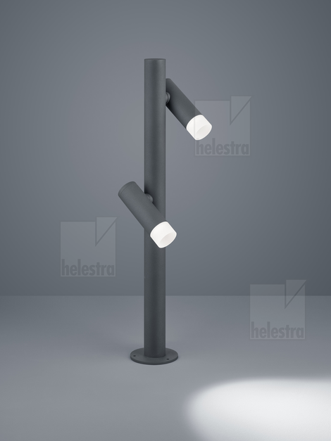 Helestra CILA  bollard luminaire aluminium graphite