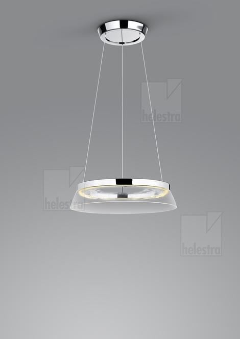 Helestra CITA  suspension lumineuse aluminium chrome