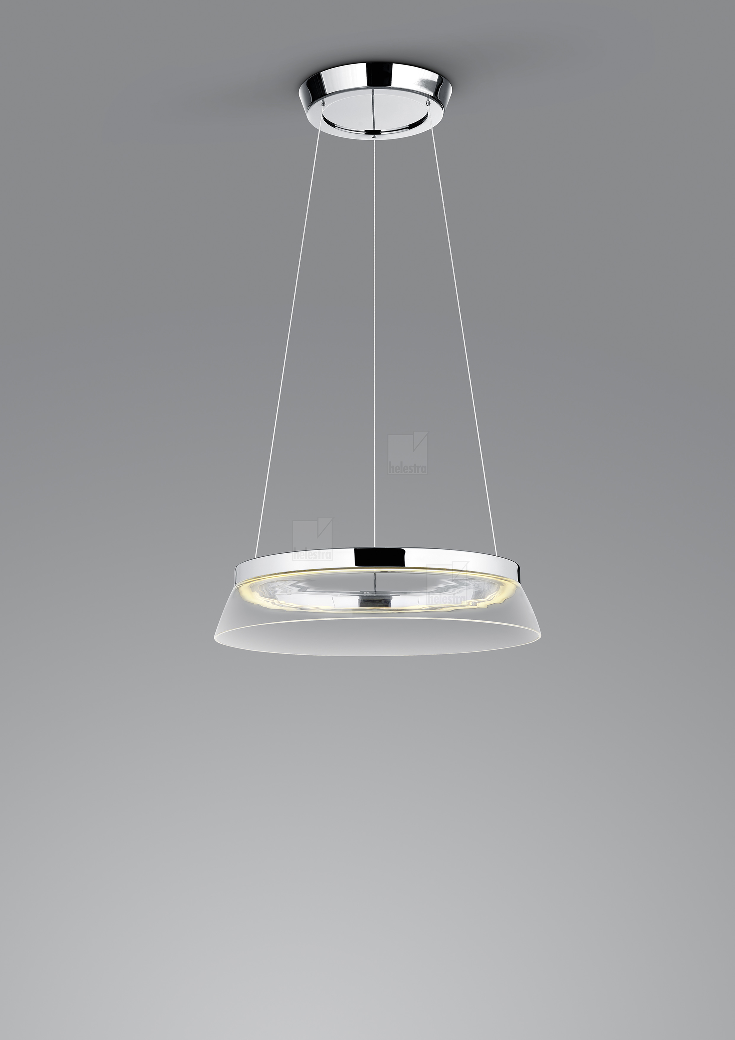 Helestra CITA  suspension lumineuse aluminium chrome