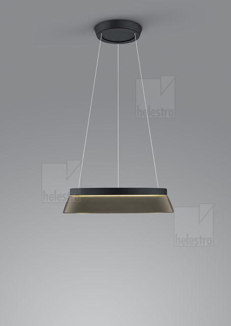 Helestra CITA  suspension lumineuse aluminium noir mat
