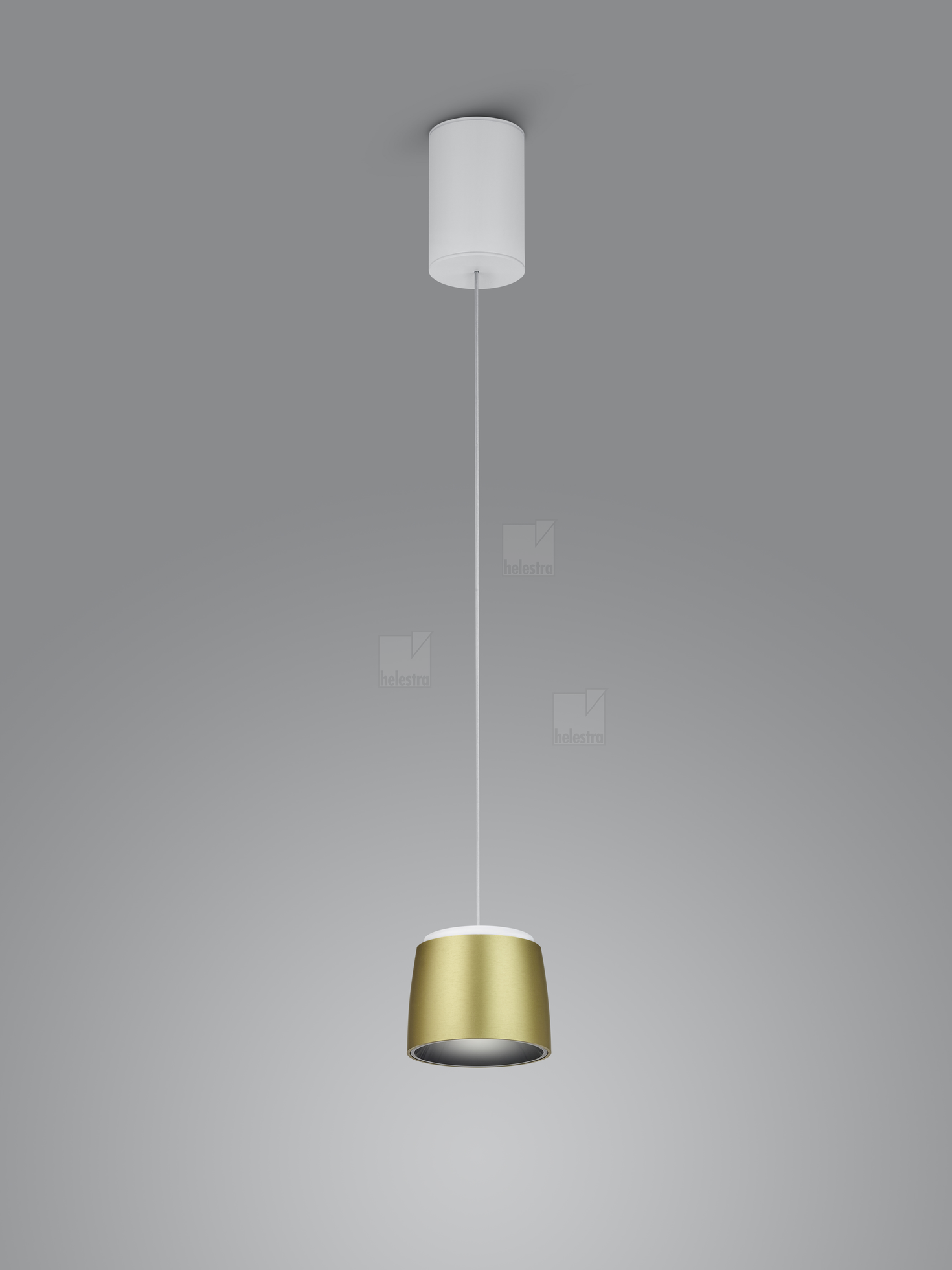 Helestra COPA  suspension lumineuse aluminium blanc-or